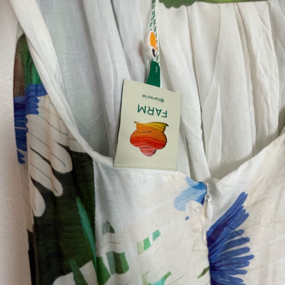 Farm Rio Mixed Palm Maxi Dress In  Multi - Picture 3 of 11